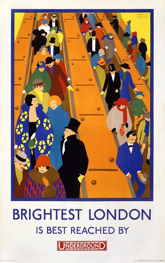 Brightest London — Vintage Print. poster — vintage art