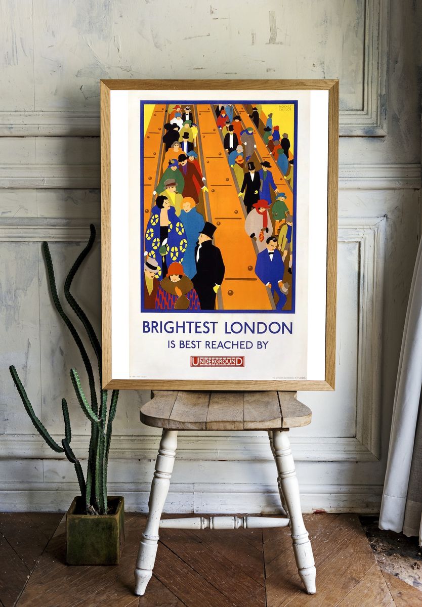 Brightest London — Vintage Print. room preview