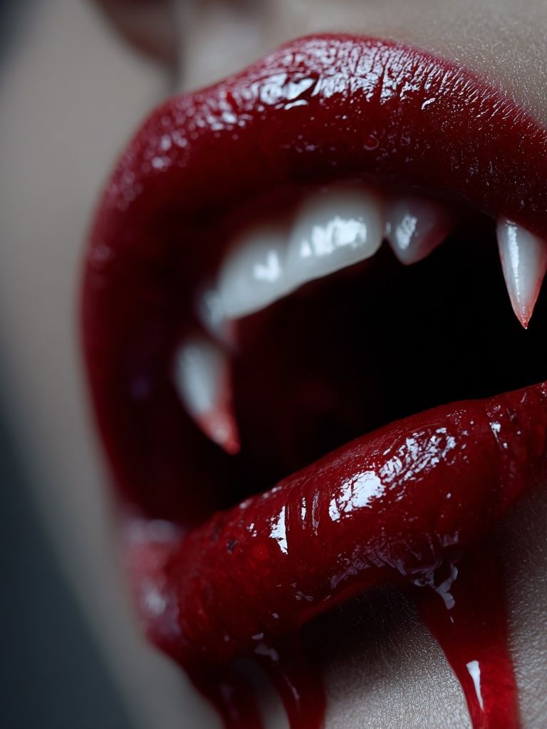 Vampire Lips Photography Poster. poster detail