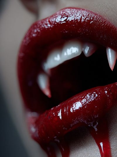 Vampire Lips Photography Poster. poster