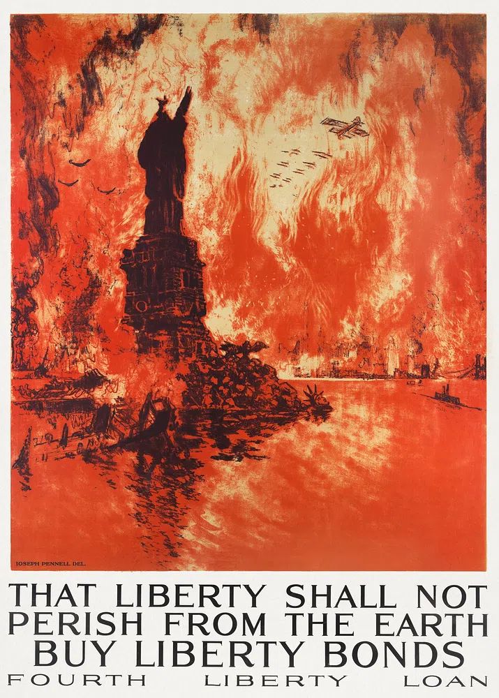 Statue of Liberty — Vintage Print. poster — vintage art