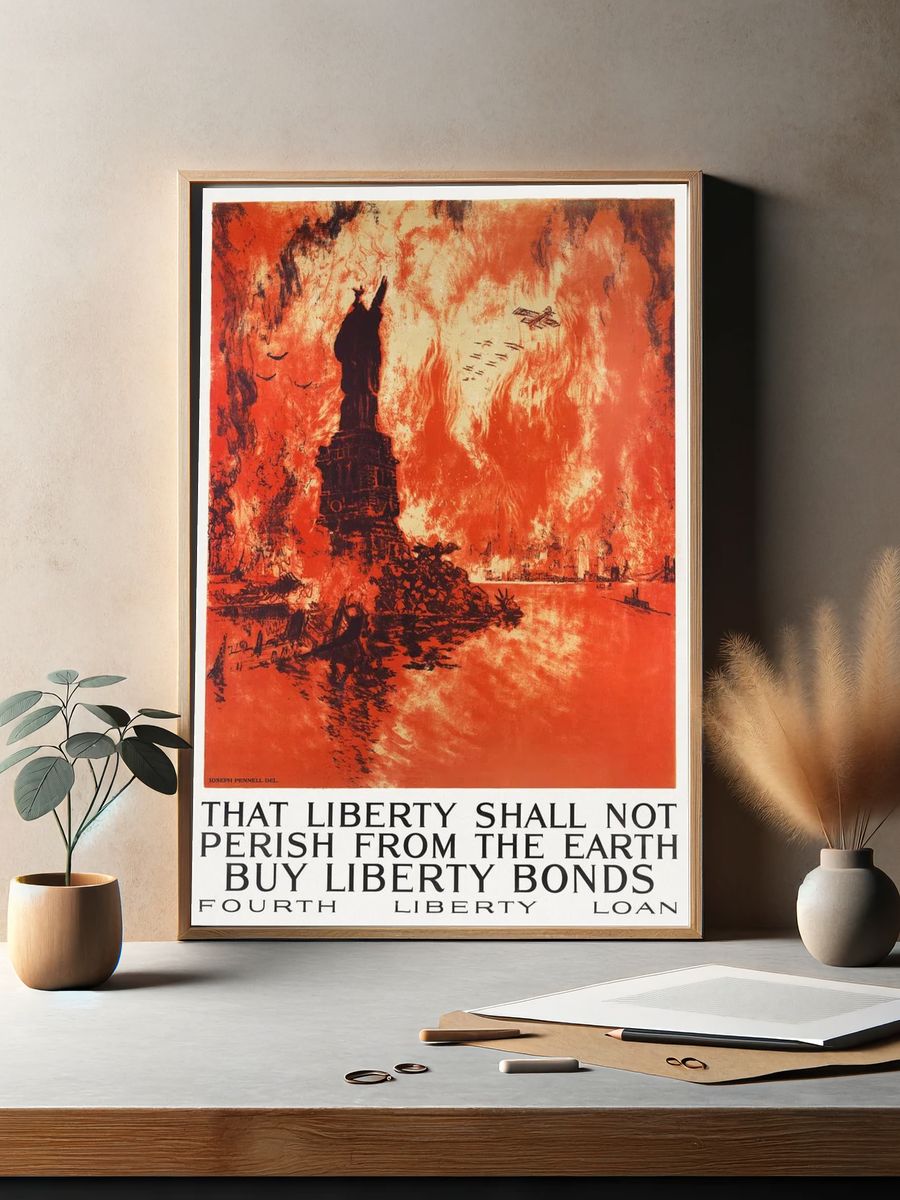 Statue of Liberty — Vintage Print. — room view 2
