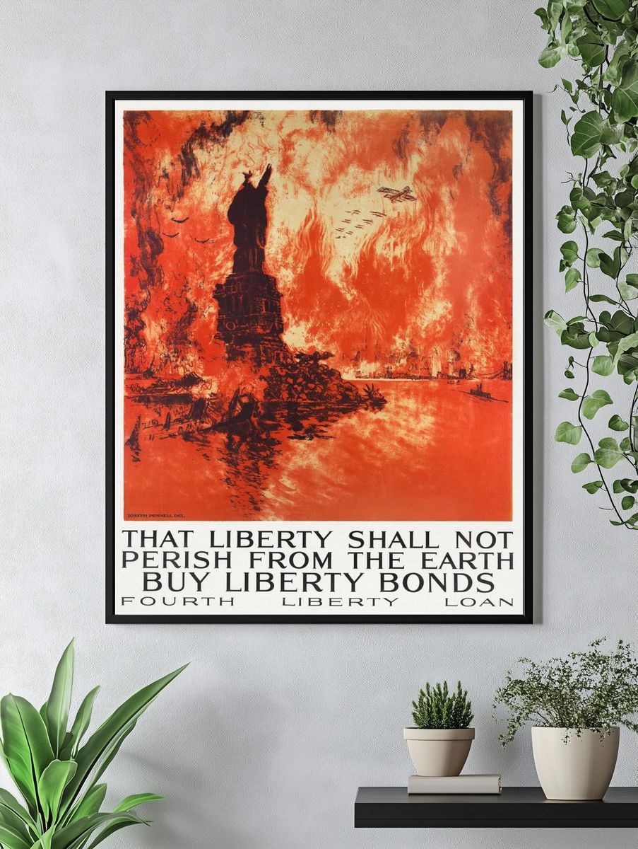 Statue of Liberty — Vintage Print. — room view 4