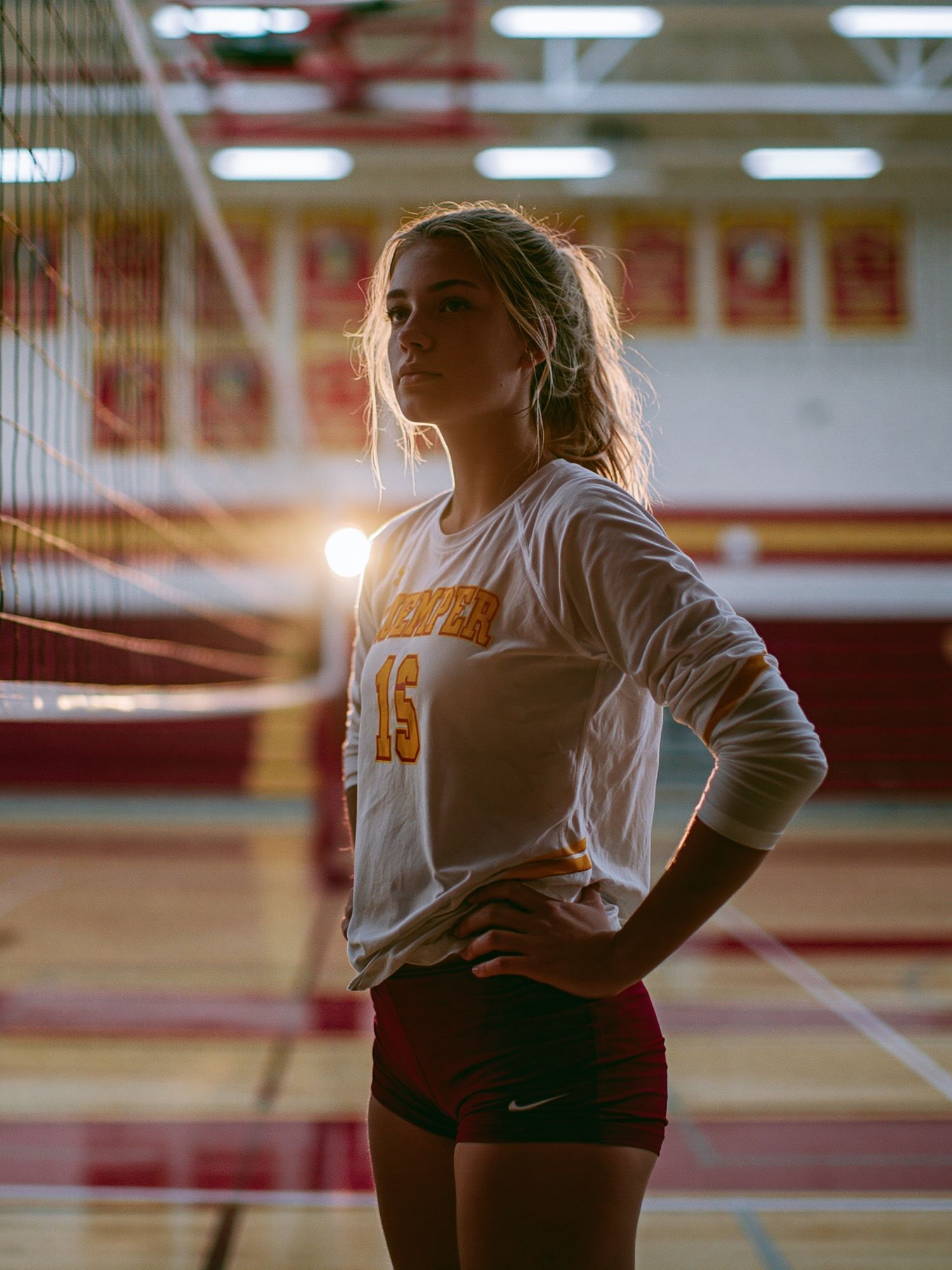 Volleyball Player Portrait Poster. poster detail