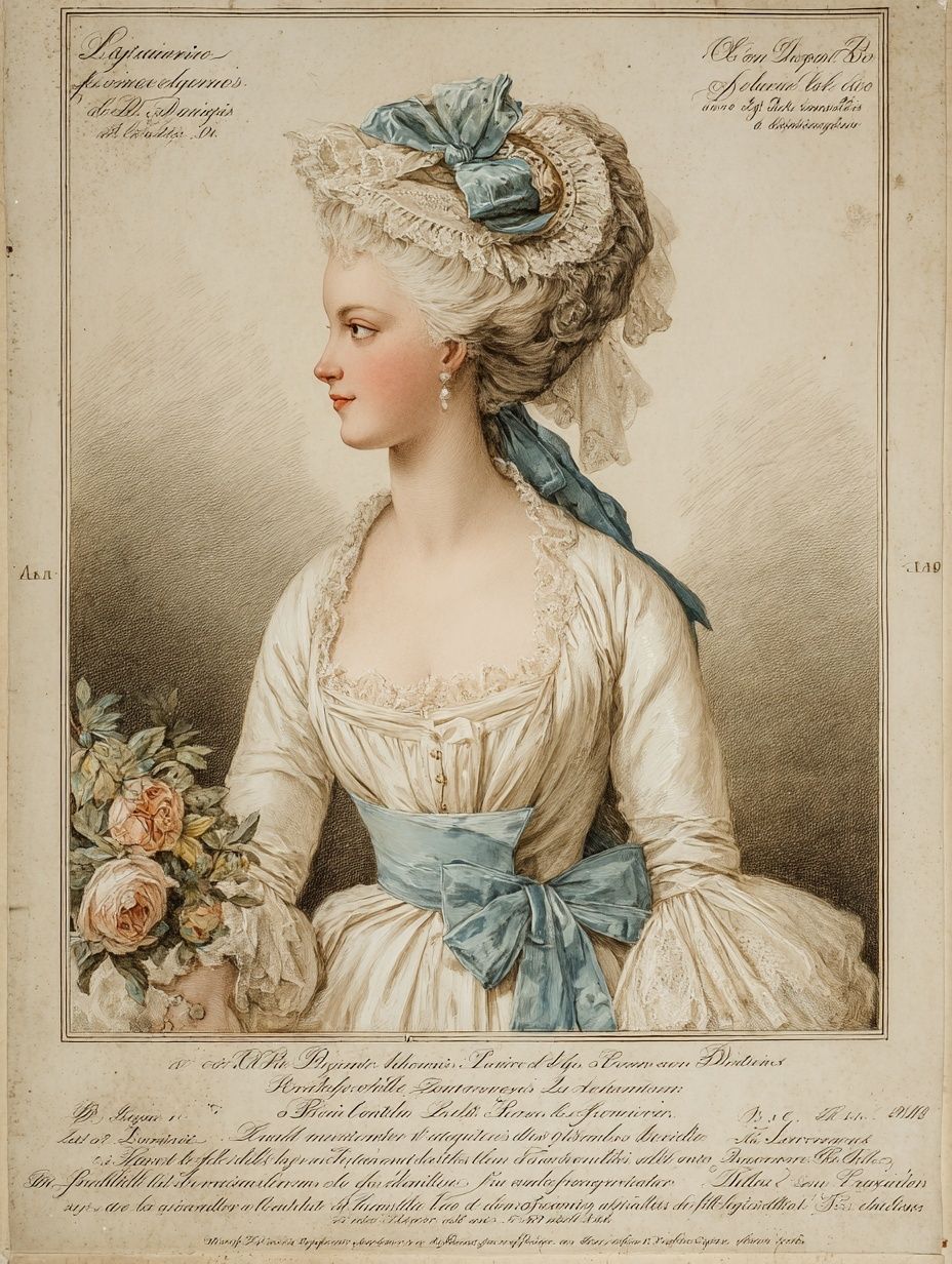 Elegant Lady Portrait — Vintage Print. poster — vintage art