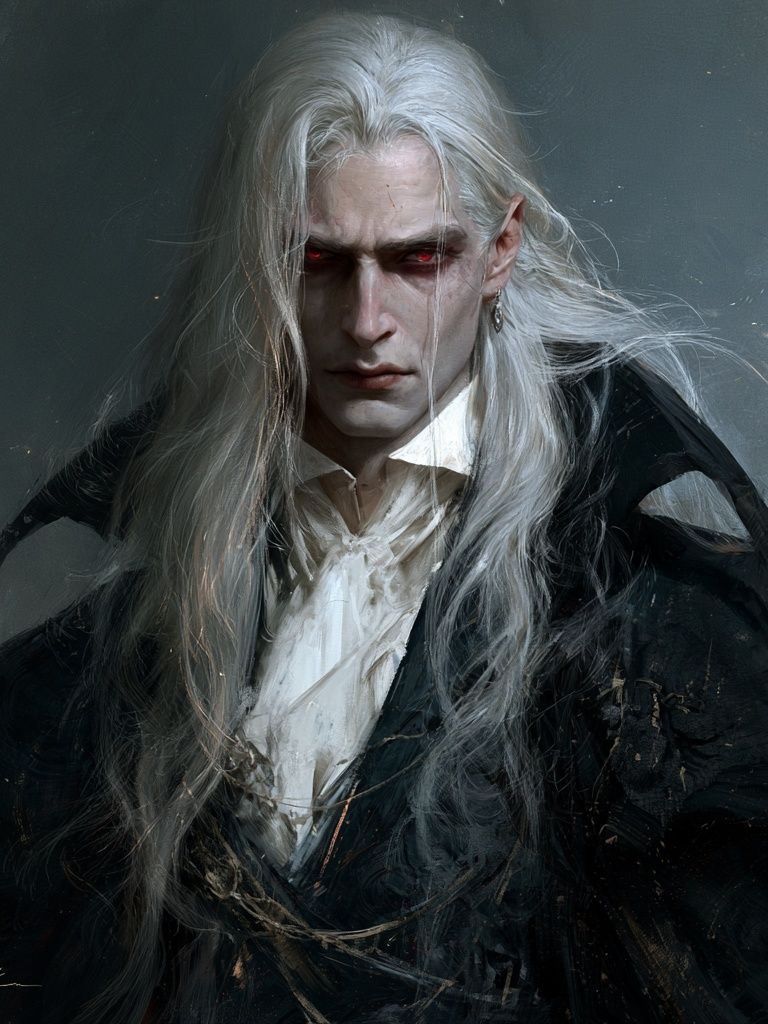 Vampire Portrait Fine-Art Poster. poster detail