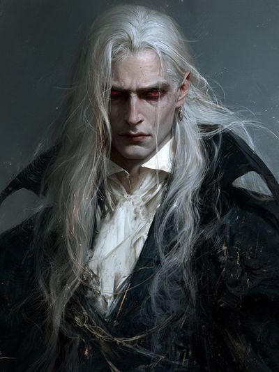 Vampire Portrait Fine-Art Poster. poster