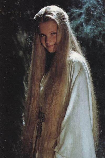 Mystical Woman in Forest — Vintage Print. poster print