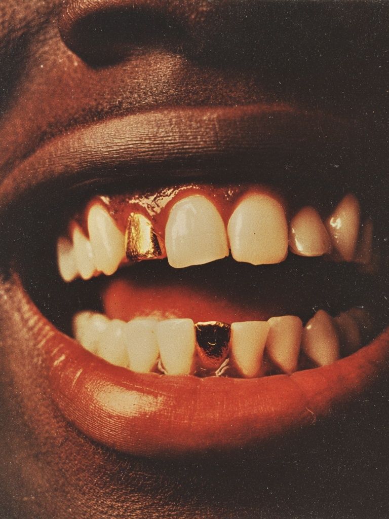 Vampire Mouth Vintage Poster. poster detail