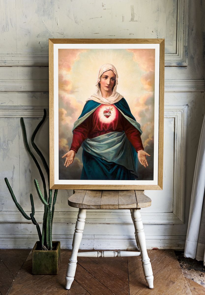 Virgin Mary — Fine Art Print. — room view 1