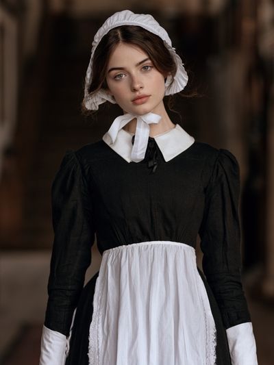 Victorian Maid Portrait Photography Poster.