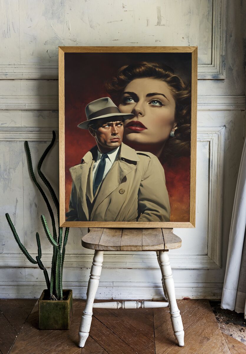 Classic Noir Detective — Vintage Print. room preview