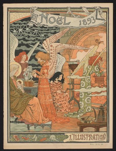 Noël 1893 — Vintage Print.