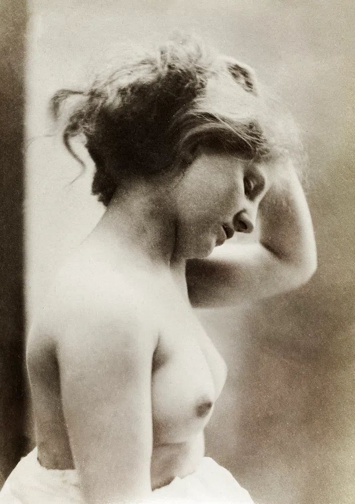 Nude photography naked woman (1881). poster detail