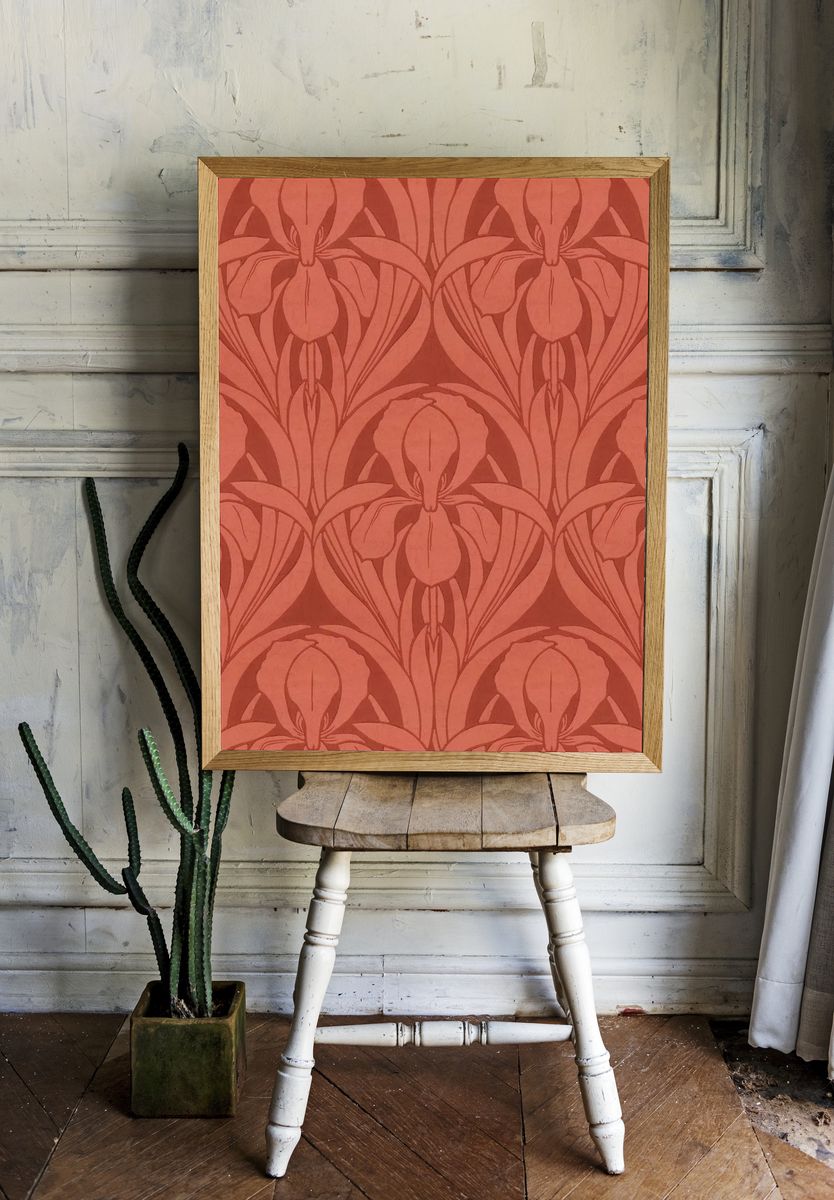 Templemore (1875-1899) pattern art background. room preview