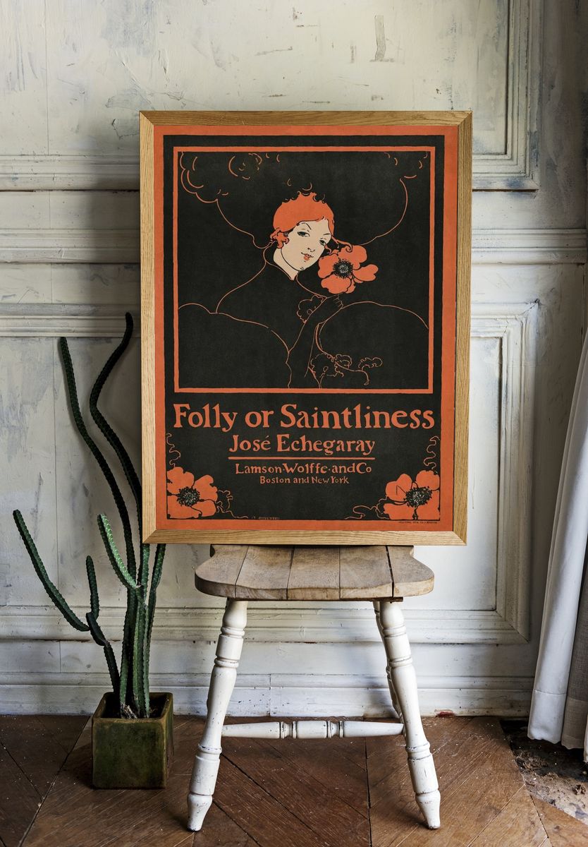 Folly Saintliness (1895) vintage poster. — room view 1