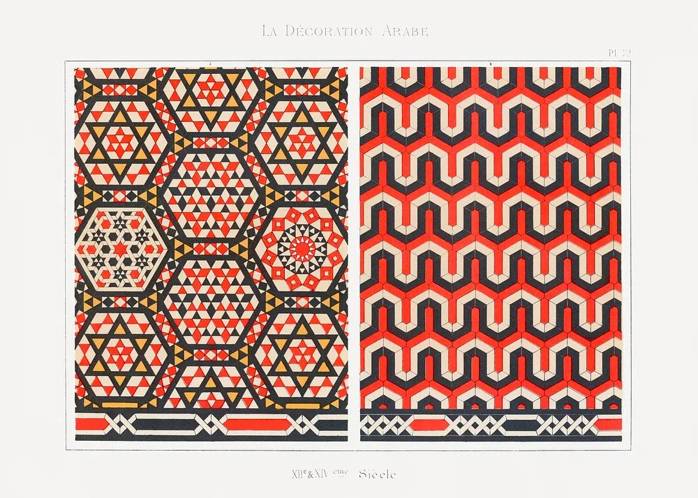 La Decoration Arabe, plate no. poster — vintage art