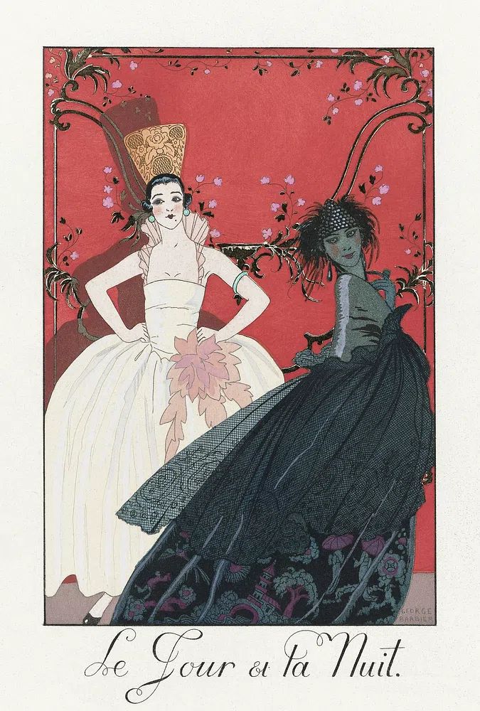 Le Jour et la Nuit. poster — vintage art