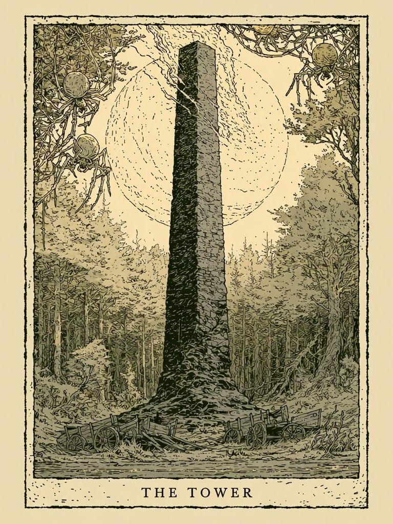 The Tower Tarot Poster. poster detail