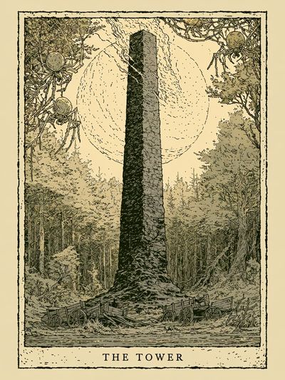 The Tower Tarot Poster. poster