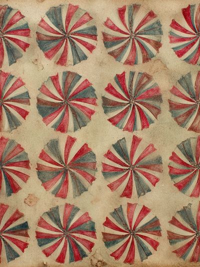 Colorful Swirl Pattern — Vintage Print. poster