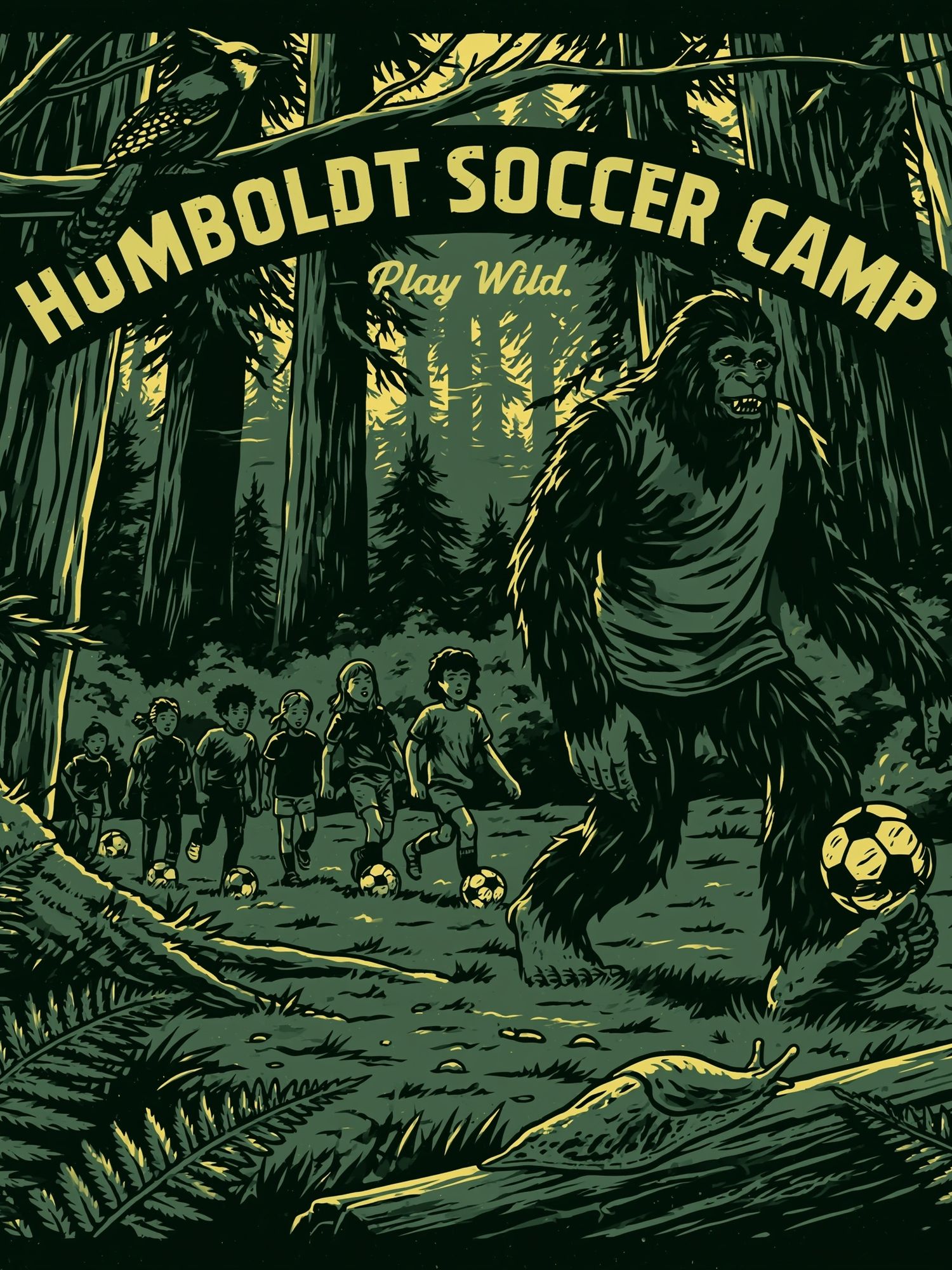 Humboldt Soccer Camp Vintage Poster. poster — vintage art