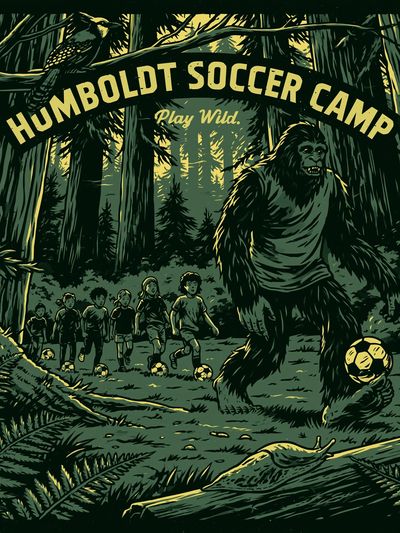 Humboldt Soccer Camp Vintage Poster. poster print