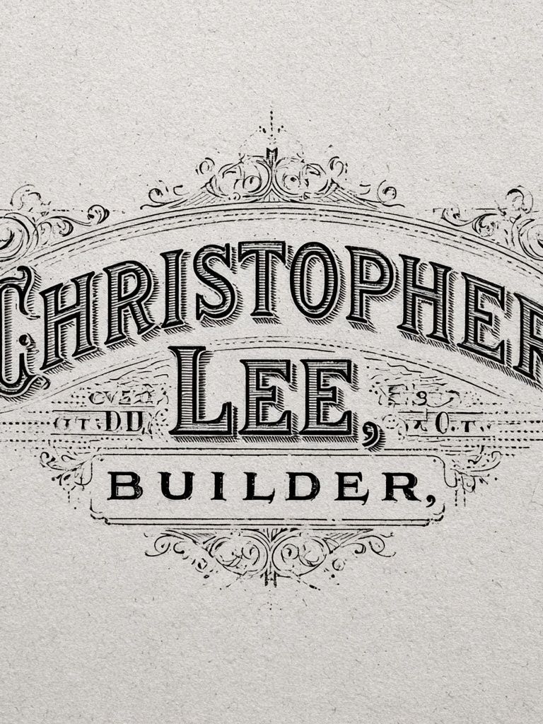 Christopher Lee Builder Vintage Print. poster detail