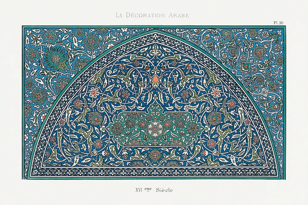 La Decoration Arabe, plate no. poster detail