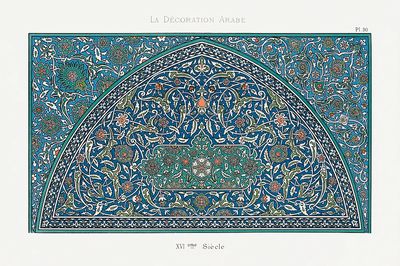 La Decoration Arabe, plate no. poster