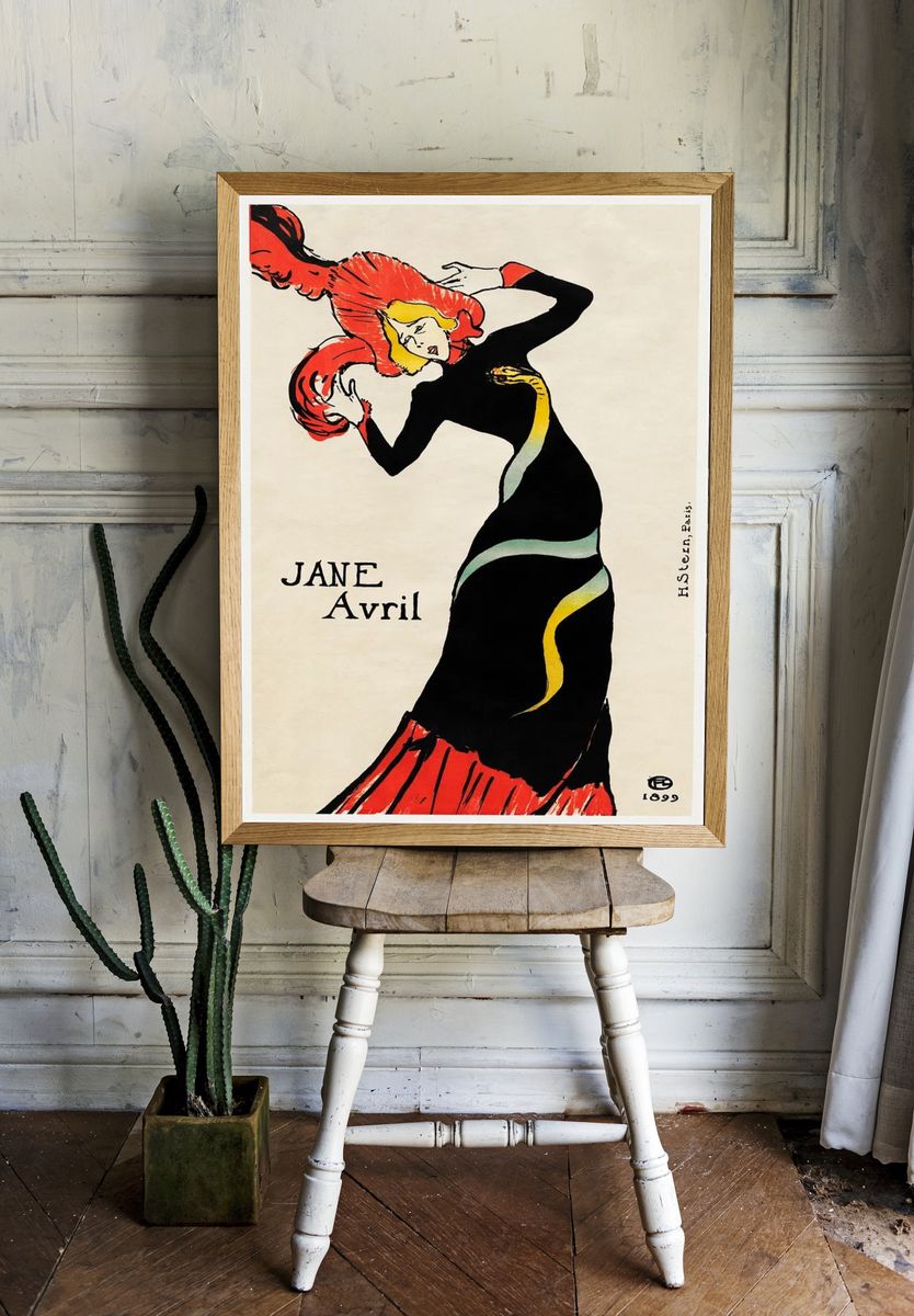 Jane Avril (1899) print high. — room view 1