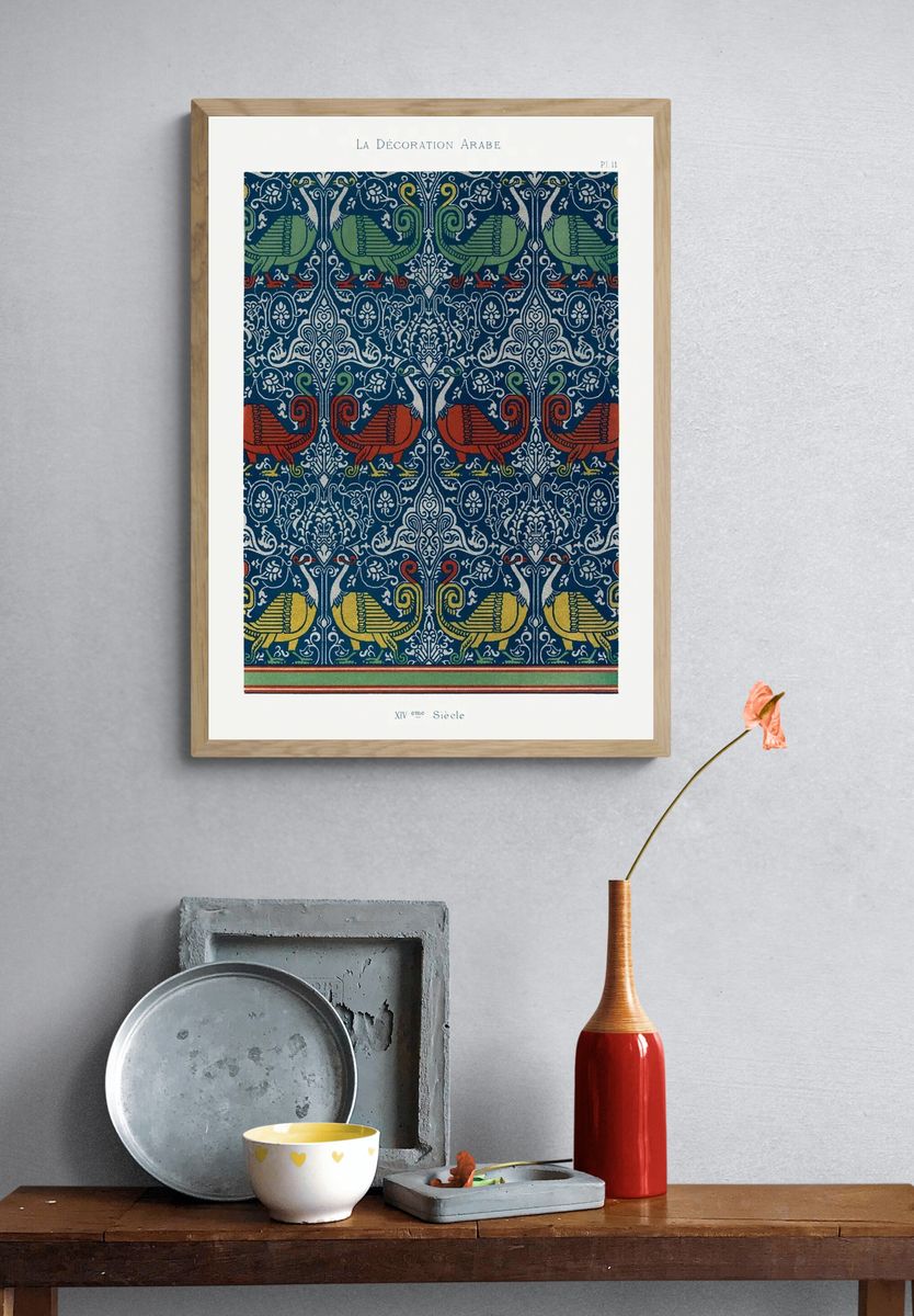 Arab Decoration — Vintage Print. — room view 3