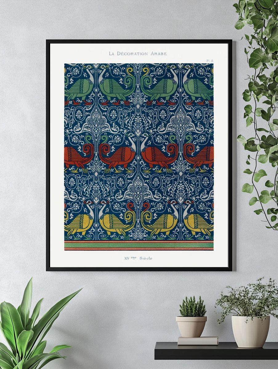Arab Decoration — Vintage Print. — room view 4