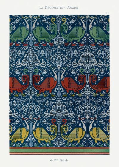 Arab Decoration — Vintage Print. poster print