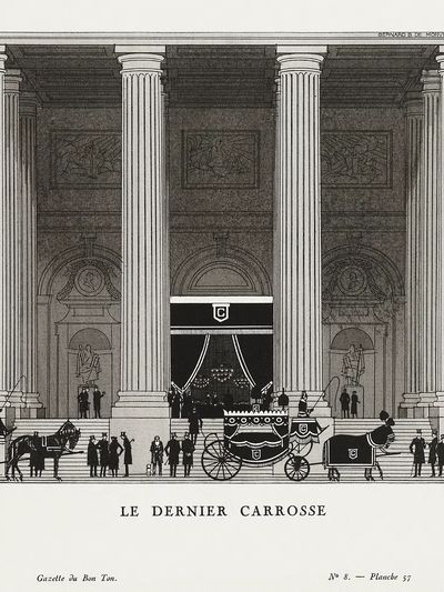 Le Dernier Carrosse — Vintage Print. poster print