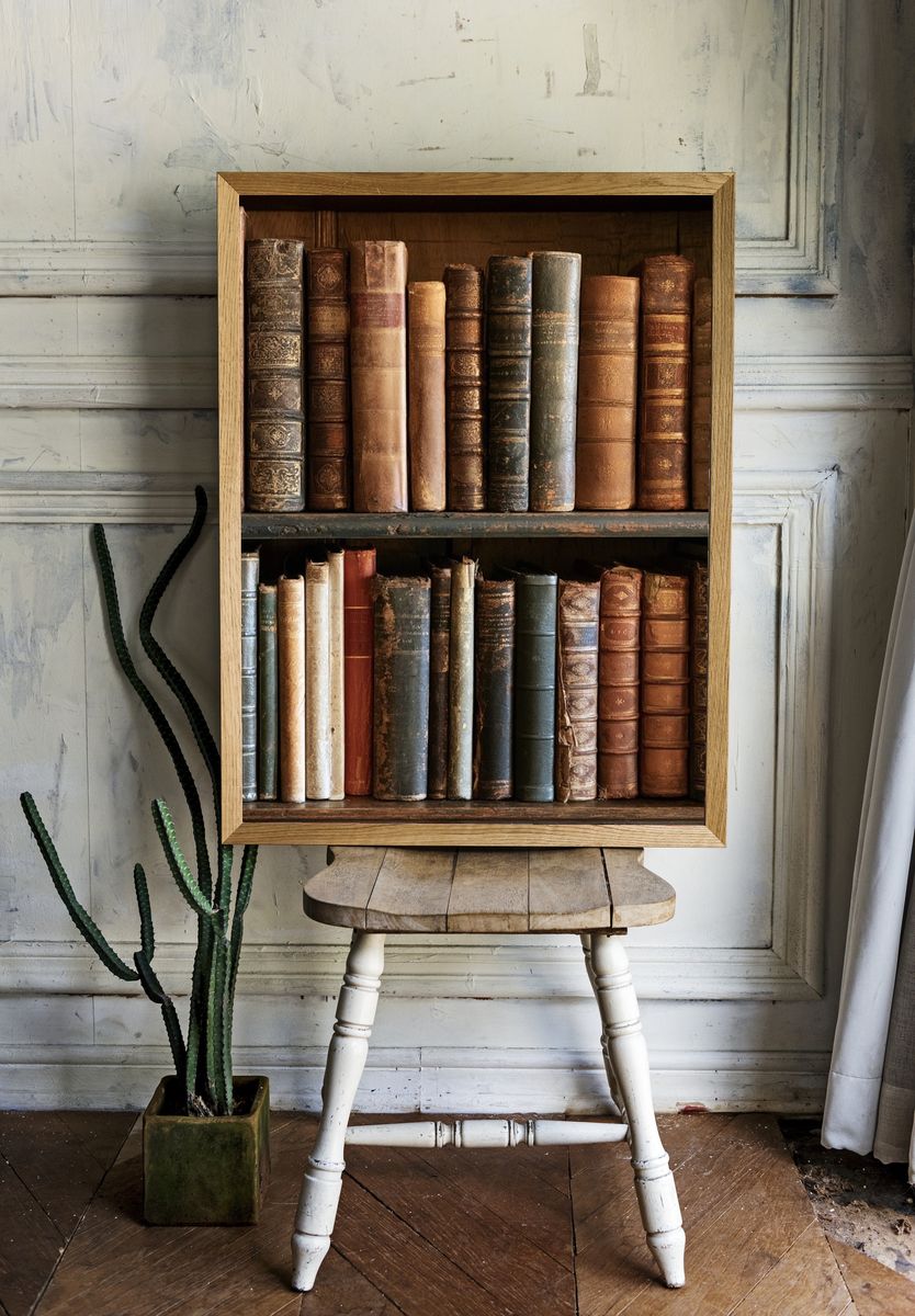 Antique Bookshelf Still Life Poster. room preview
