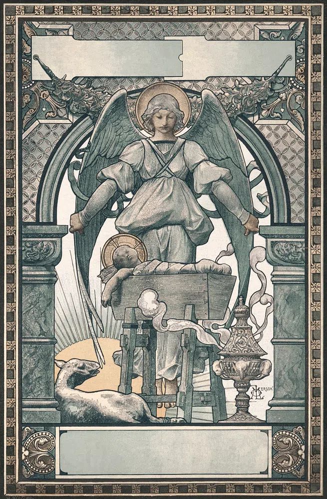 Harper's bazaar, Christmas (1889) print. poster — vintage art
