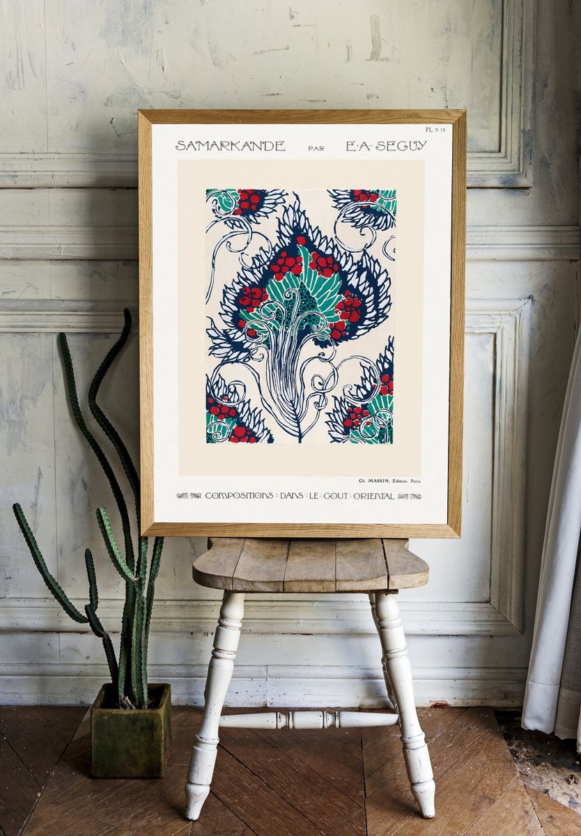 Samarkande Art Nouveau Poster. — room view 1