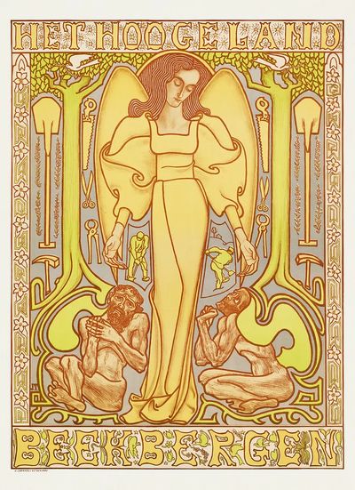 Hoogeland, Beekbergen (1896) Jan Toorop. poster