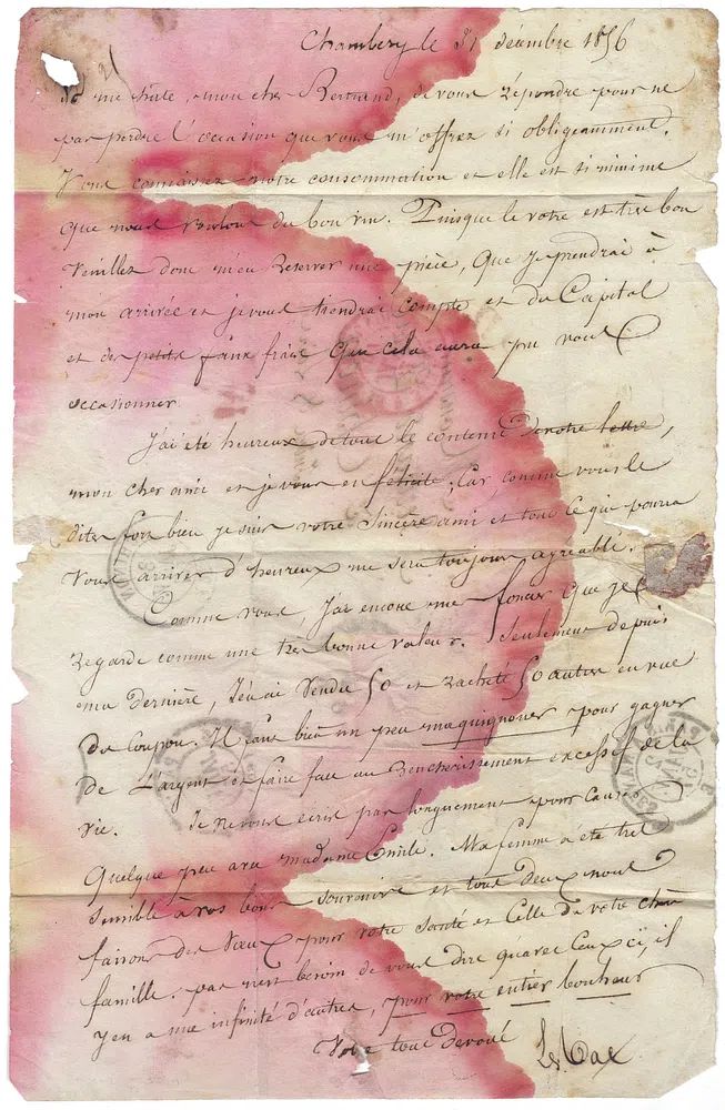 Antique letter.