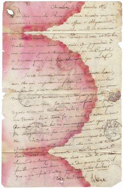 Antique letter. poster