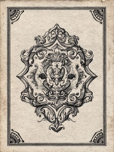 Ornate Vintage Design Poster. poster print
