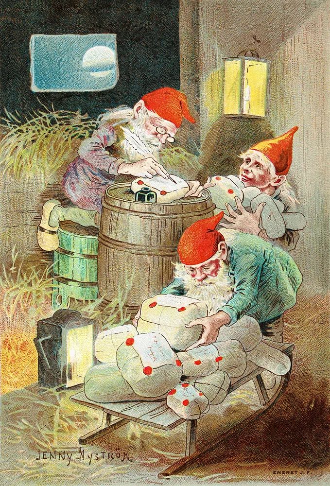 Christmas card Jenny Nystrom showing. poster detail