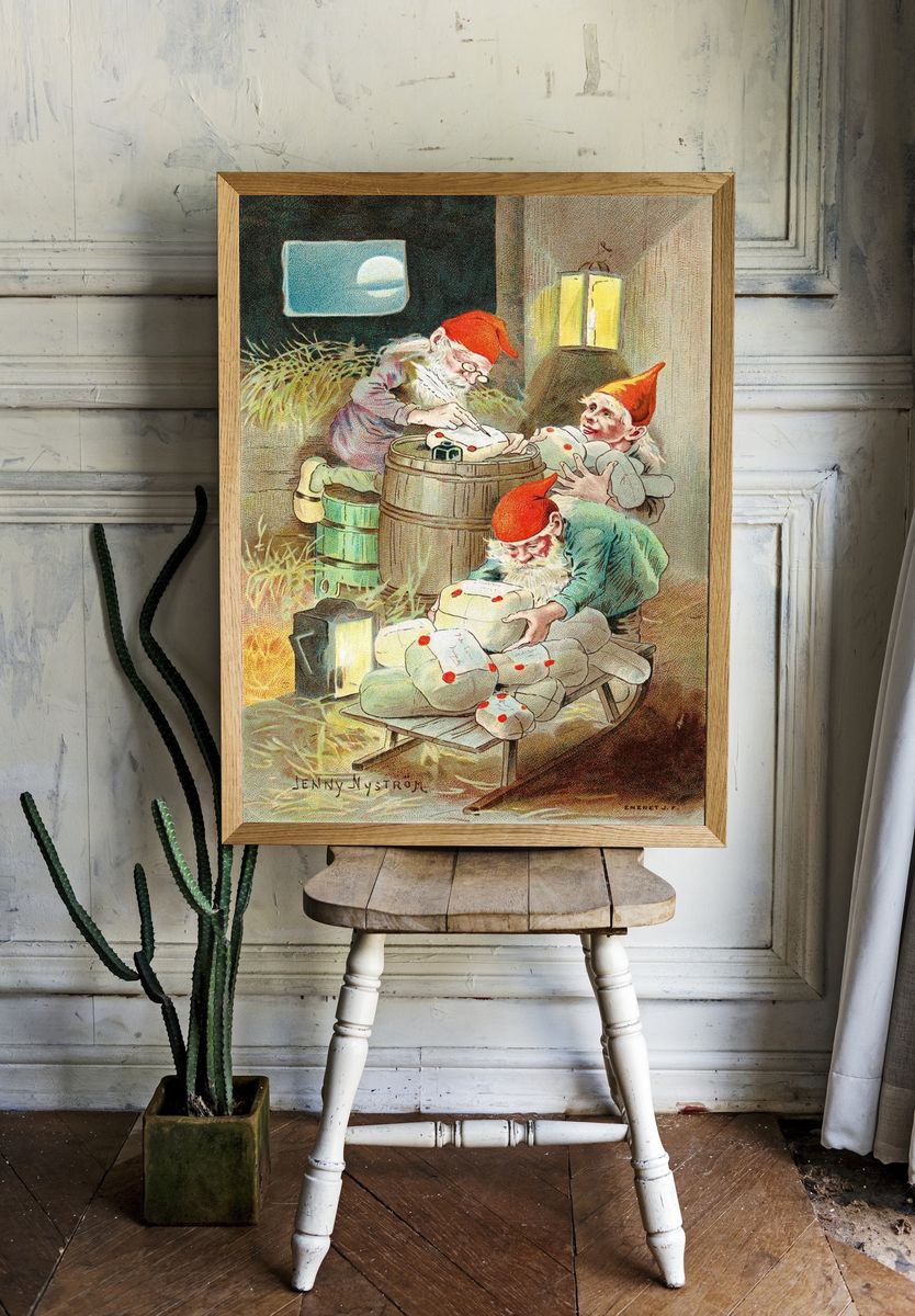 Christmas card Jenny Nystrom showing. — room view 1