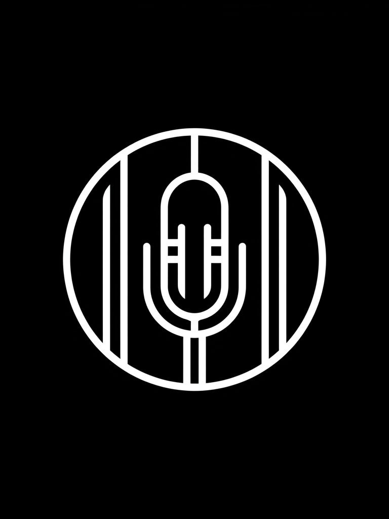 Art Deco Microphone Poster. poster — vintage art