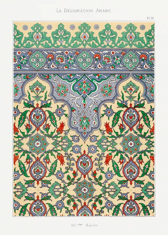 La Decoration Arabe, plate no. poster detail