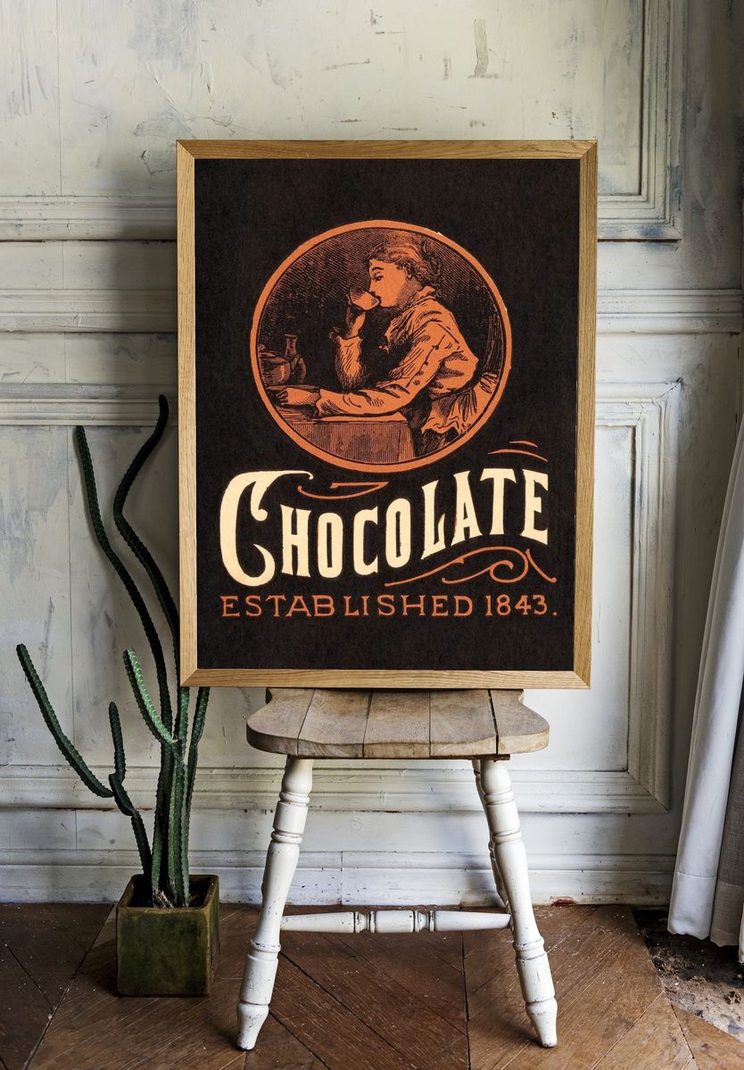 Webb's Chocolate (1843) chromolithograph art. room preview