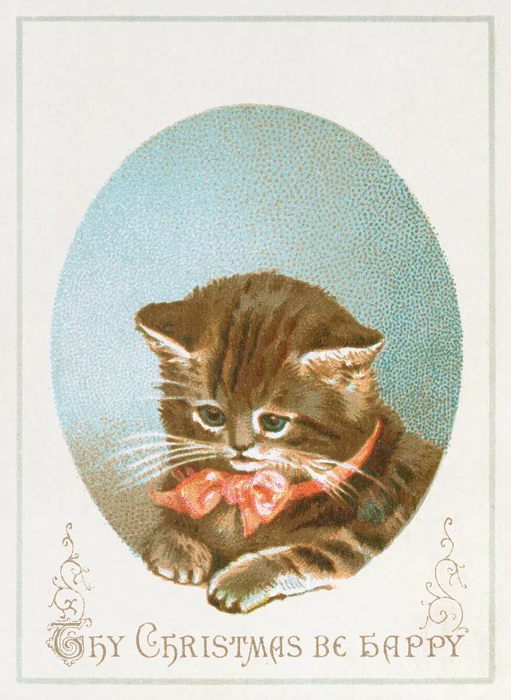 Thy Christmas be happy (1900). poster detail