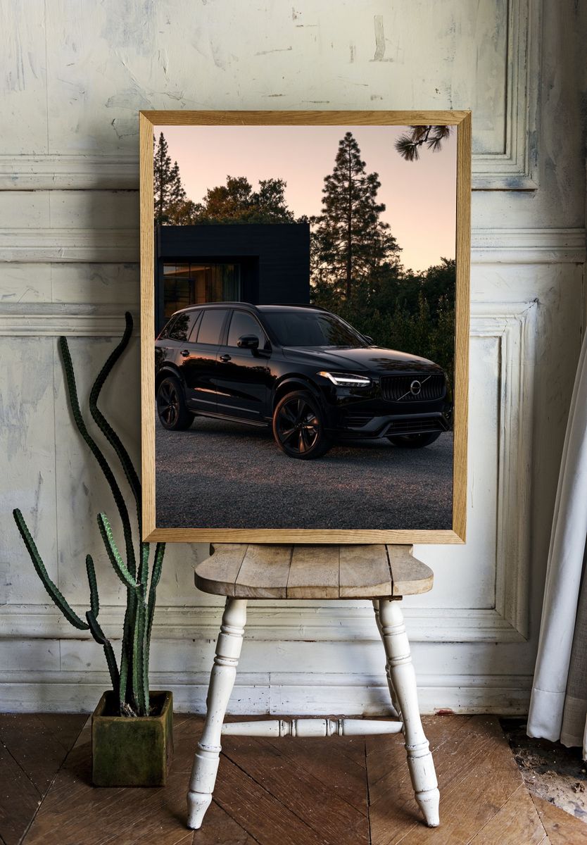 Black Volvo SUV Photography Poster. room preview