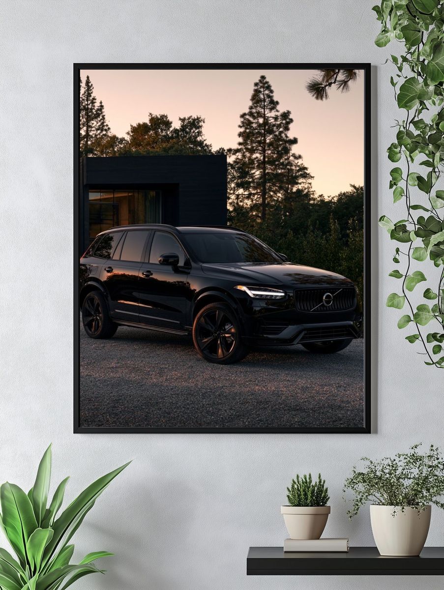 Black Volvo SUV Photography Poster. — room view 4